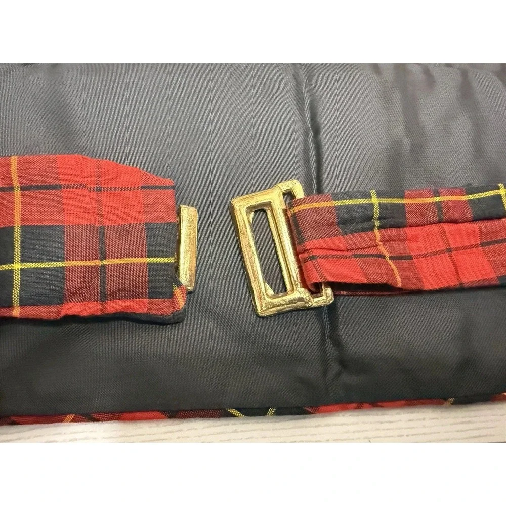 Vintage After‎ Six By Rudofker Red and Black Cummerbund Size L Adjustable to 40